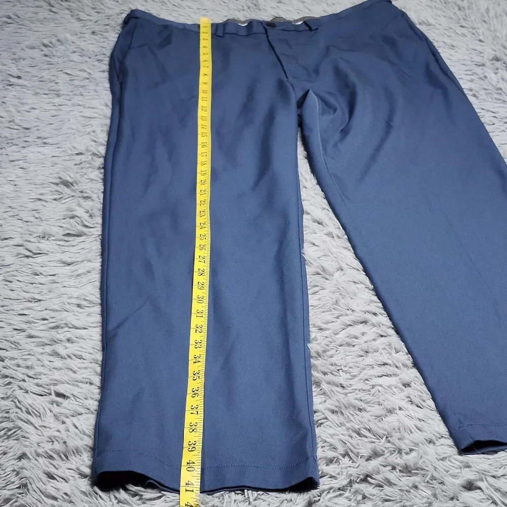 Haggar‎ Golf Pants Mens 40x30 Cool 18 Pro Classic Fit Dress Workwear Polyester